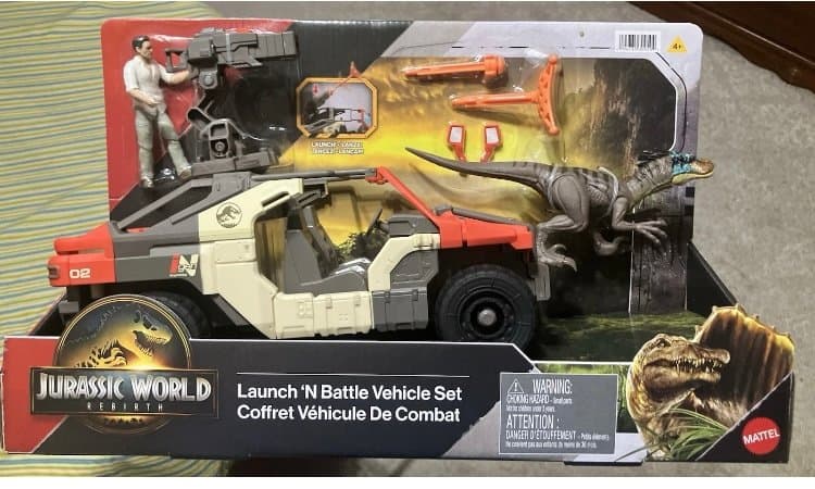 Jurassic World Rebirth Vehicle with 1 Human & 1 Dinosaur Figure, Set. Serious Buyers Please! — image 1 of 1