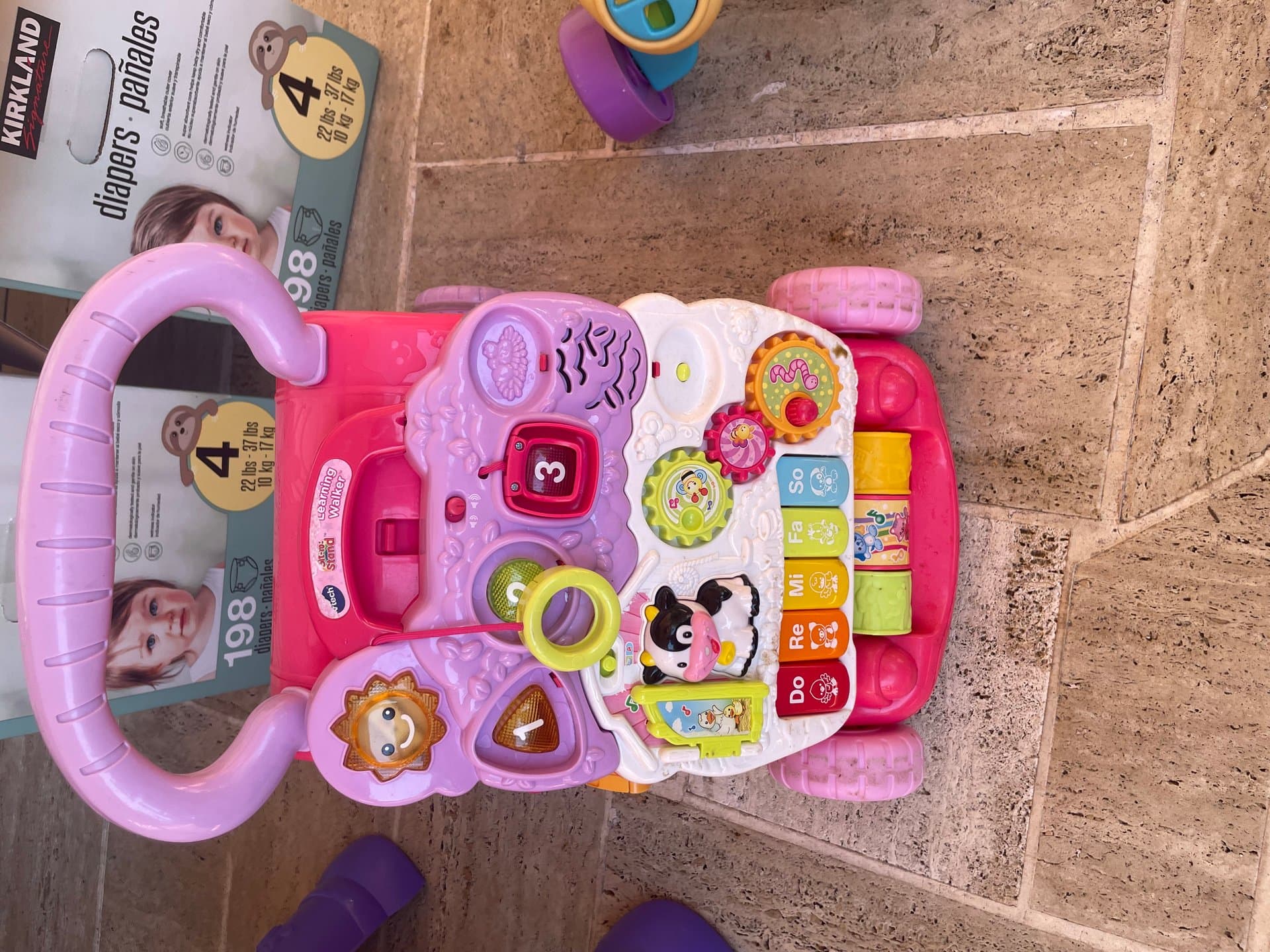 Girly pink activity walker — image 1 of 1