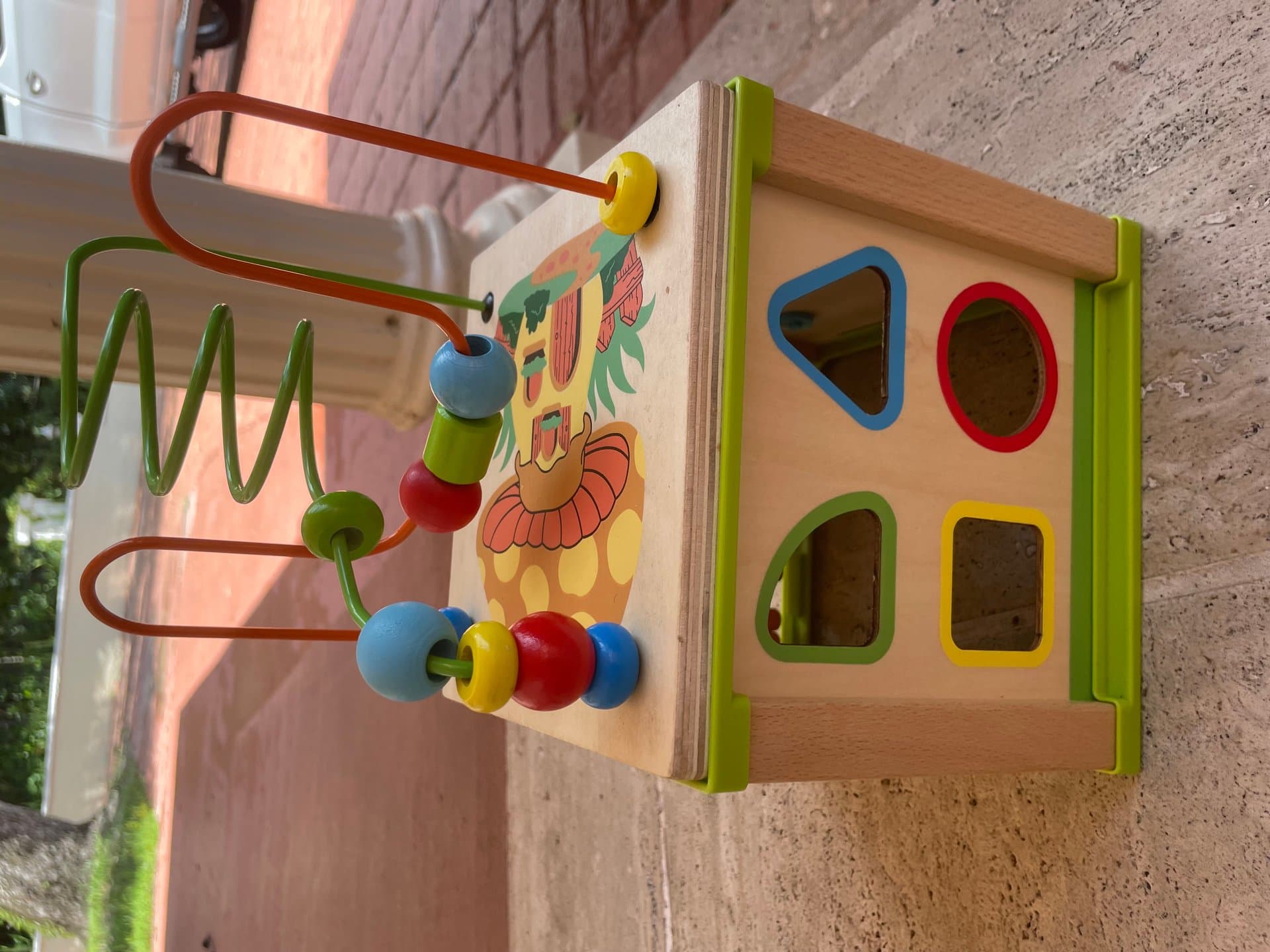 Small wooden activity box — image 1 of 4