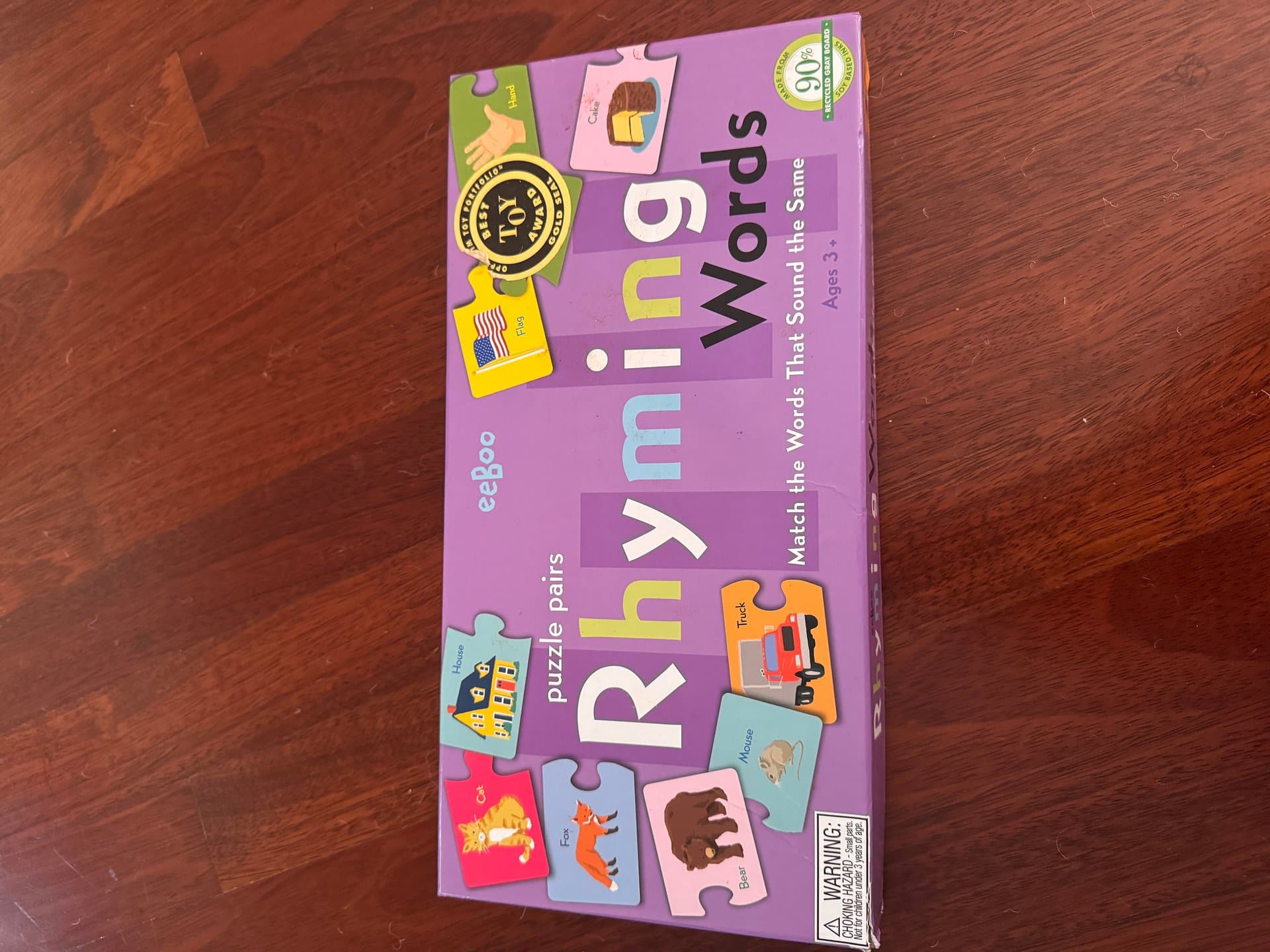 eeboo Puzzle Pairs: Rhyming Words — image 1 of 2